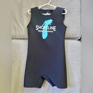 Warm Belly Wetsuits Aquatic Black and Blue Swimsuit size toddler large
